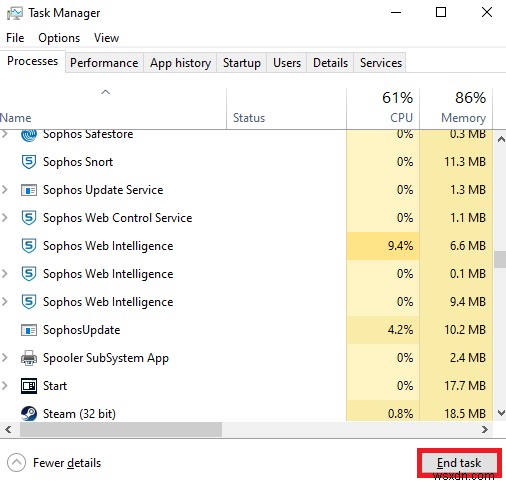 このコマンドを処理するのに十分なストレージが利用できない問題を修正 