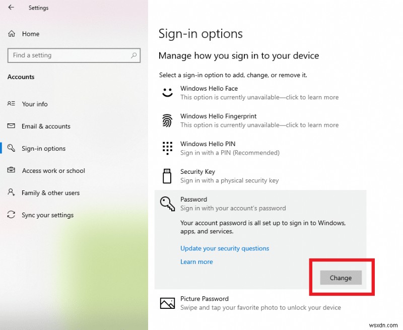Windows 10 で管理者パスワードを見つける方法