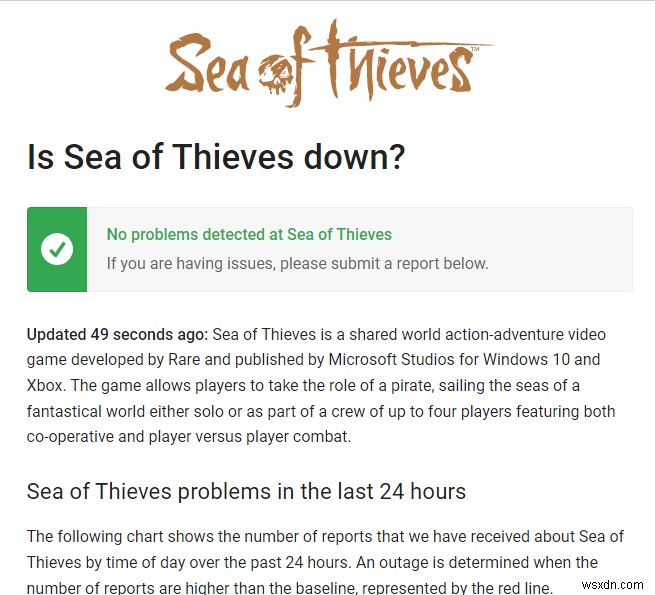 Sea of​​ Thieves サービスが一時的に利用できない問題を修正する Lavenderbeard