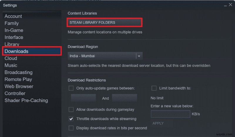 Steam が Windows 10 でダウンロードを停止する問題を修正