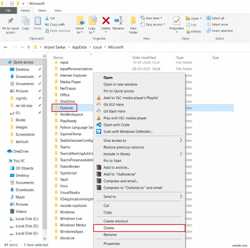 Windows 10でプロファイルの読み込み中にOutlookが動かなくなる問題を修正 