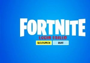 ログインに失敗しましたアカウントはこのプラットフォームでプレイできません Fortnite 