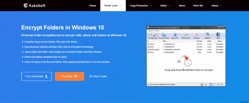 Windows 10用の32の最高の無料フォルダーロックソフトウェア 