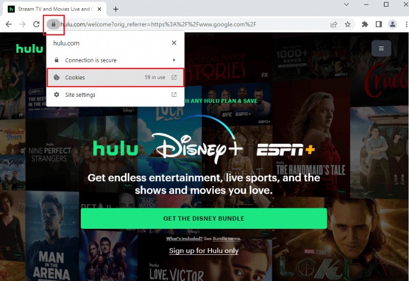 Hulu が Chrome で動作しない問題を修正 