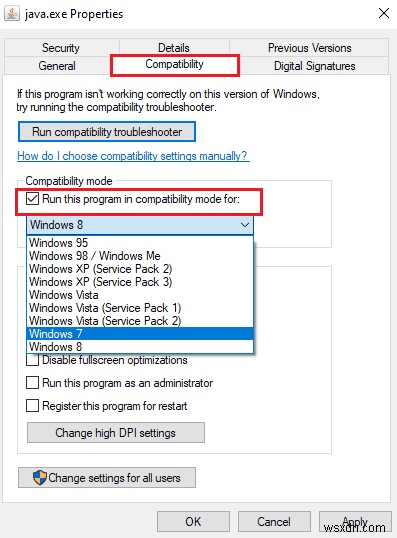 Windows 10 で Java TM Platform SE Binary が応答しない問題を修正 