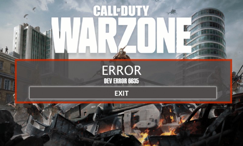 Windows 10 で Call of Duty Warzone Dev Error 6635 を修正 