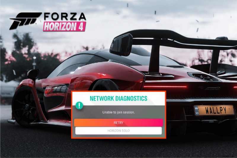 Forza Horizo​​n 4 が Xbox One または PC でセッションに参加できない問題を修正 
