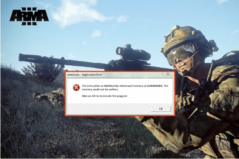 Windows 10 での Arma 3 参照メモリ エラーを修正 