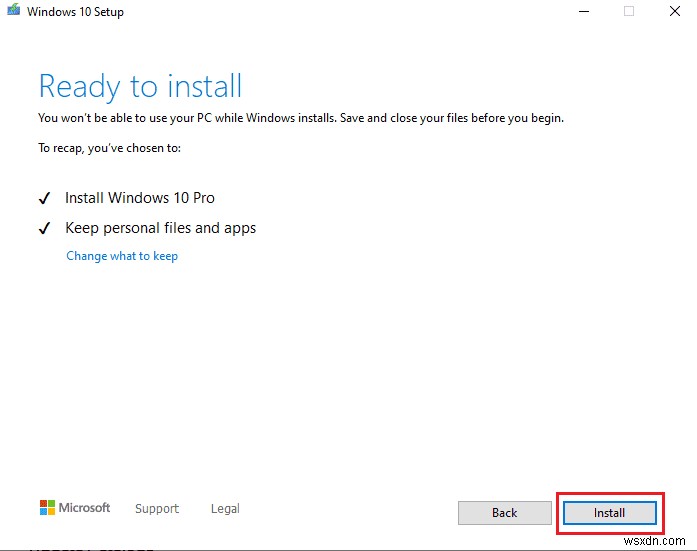 Windows 10 更新エラー 0xc1900204 を修正 