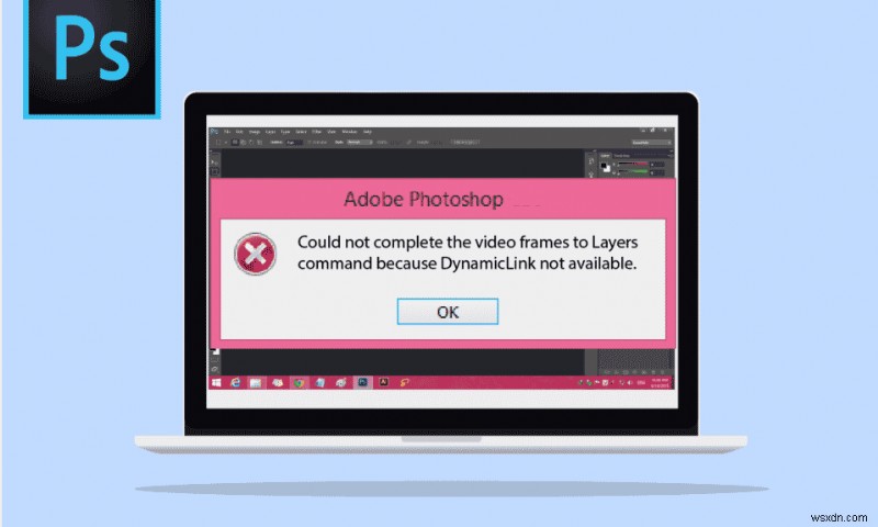 Photoshop Dynamiclink が Windows 10 で利用できない問題を修正 