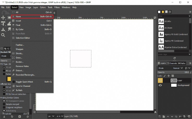 GIMPペイントブラシツールが機能しない問題を修正 