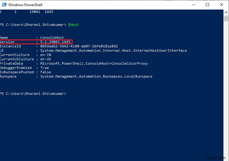 Windows 10 で PowerShell のバージョンを確認する方法 