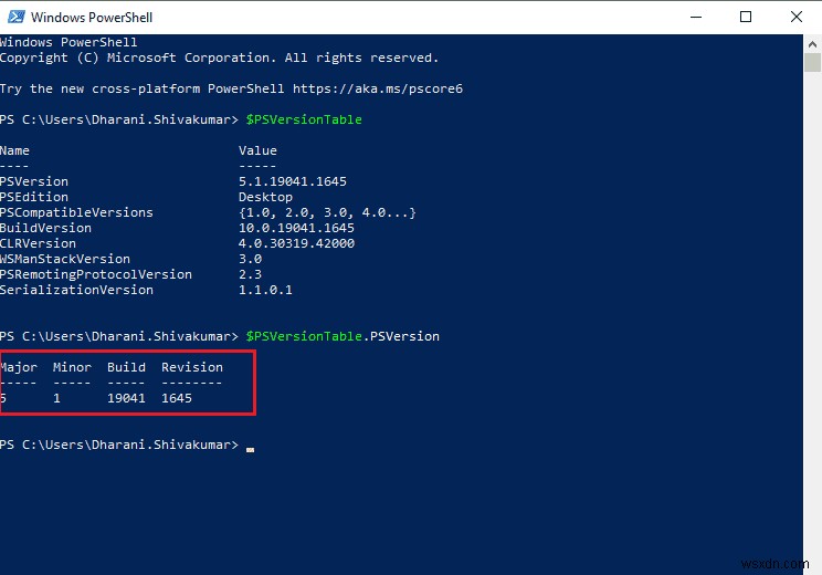 Windows 10 で PowerShell のバージョンを確認する方法 