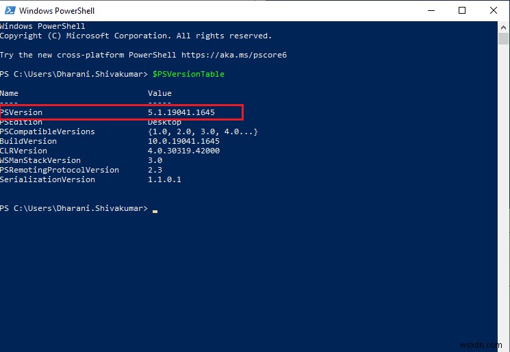 Windows 10 で PowerShell のバージョンを確認する方法 