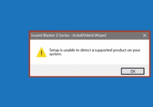 Windows 10 で Creative Sound Blaster が検出されない問題を修正 