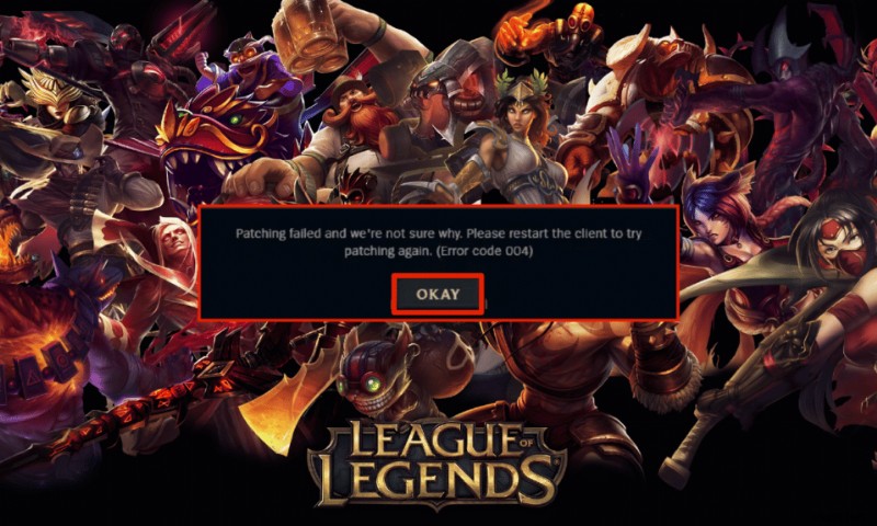 Windows 10でLeague of Legendsエラー004を修正 