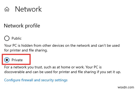 Windows 10 ネットワーク プロファイルが見つからない問題を修正 