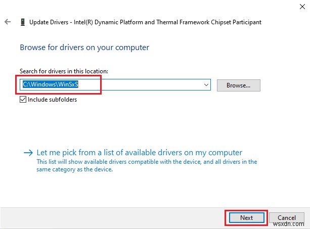 お使いのデバイス用の Windows のドライバーが見つかりましたが、エラーが発生した問題を修正しました 