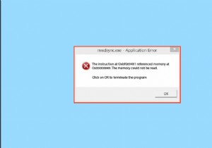 Windows 10でNvxdsync exeエラーを修正 