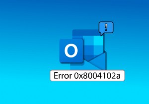 Windows 10 で Outlook エラー 0x8004102a を修正する 