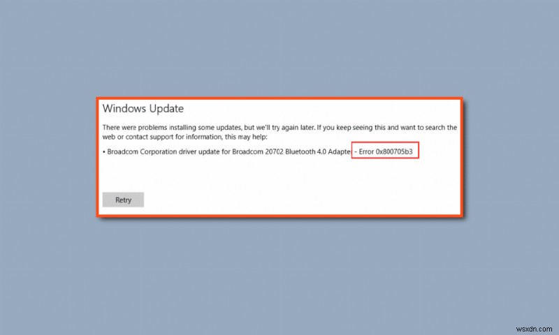 Windows Update のエラー 0x800705b3 を修正