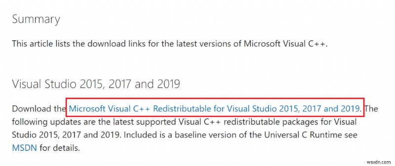 Microsoft Visual C++ 再頒布可能パッケージを再インストールする方法 