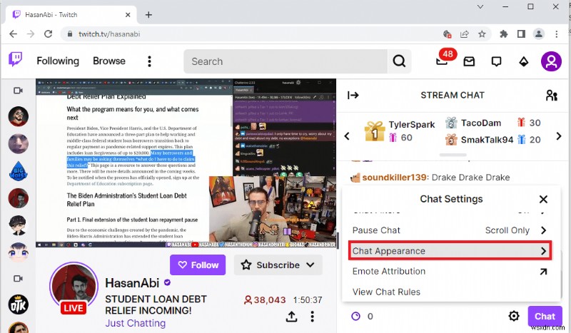 Twitch がチャットに接続できない問題を修正 