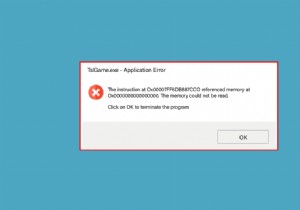 Windows 10でTslGame.exeアプリケーションエラーを修正 