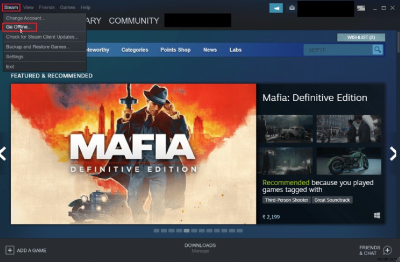Steam の自動更新を無効にする方法 
