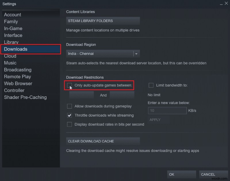 Steam の自動更新を無効にする方法 