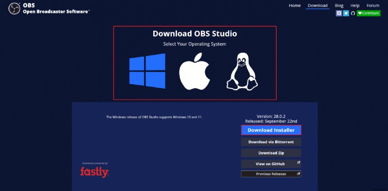 Windows 10でのOBSインストールエラーを修正 