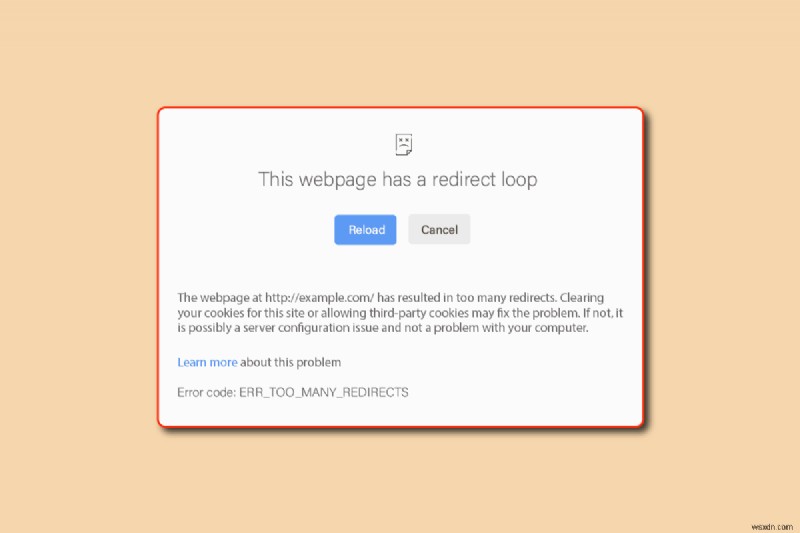 Browser Address Error Redirector:ERR-TOO MANY REDIRECTS とは? 