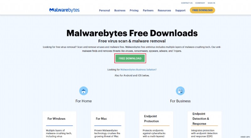 Windows 10 で更新されない Malwarebytes を修正する