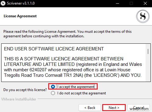 Windows 10 で Scrivener が応答しない問題を修正 