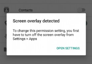 Android でスクリーン オーバーレイ検出エラーを修正する 3 つの方法