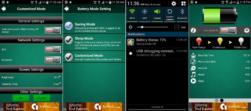 評価付きの Android 向けベスト バッテリー セーバー アプリ 7 つ