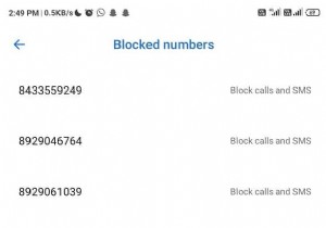 Android で特定の番号からのテキスト メッセージをブロックする