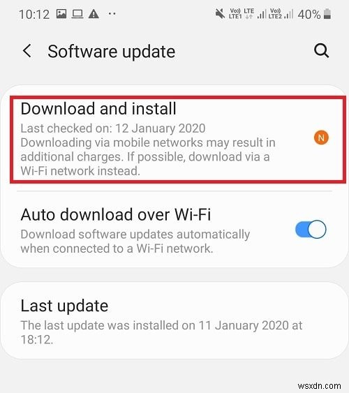 Android を手動で最新バージョンに更新する方法