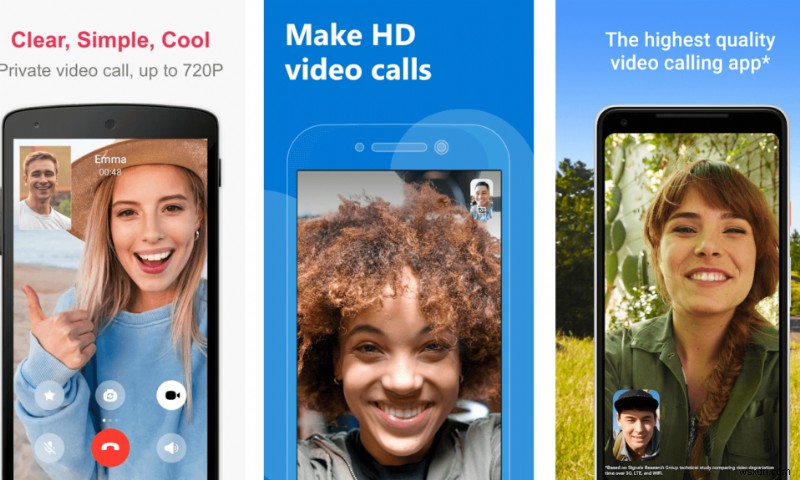 ベスト 9 の Android ビデオ チャット アプリ (2022)