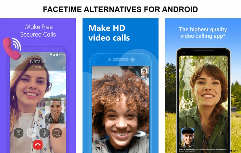 Android の FaceTime に代わる 7 つのベスト