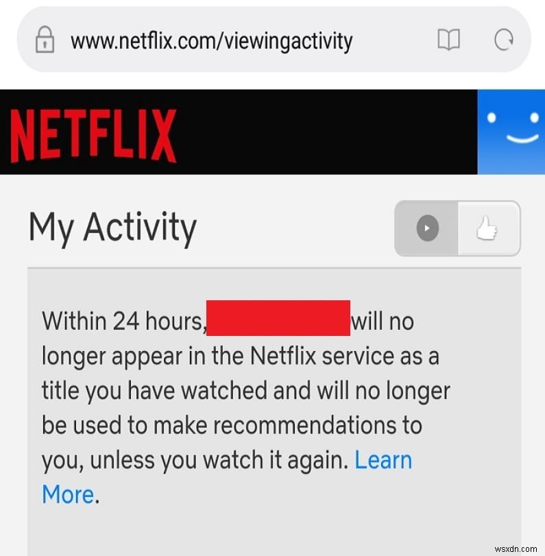 Netflix での継続視聴からアイテムを削除する方法