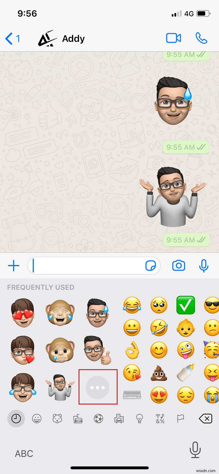 WhatsApp for Android でミー文字ステッカーを使用する方法