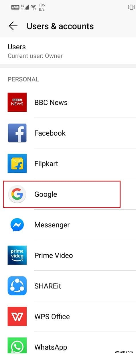 Android デバイスで Google アカウントからサインアウトする方法