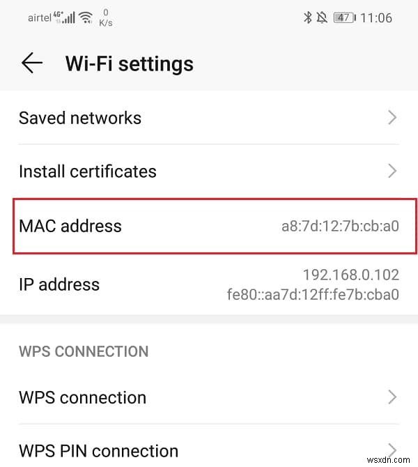 Android デバイスの MAC アドレスを変更する方法
