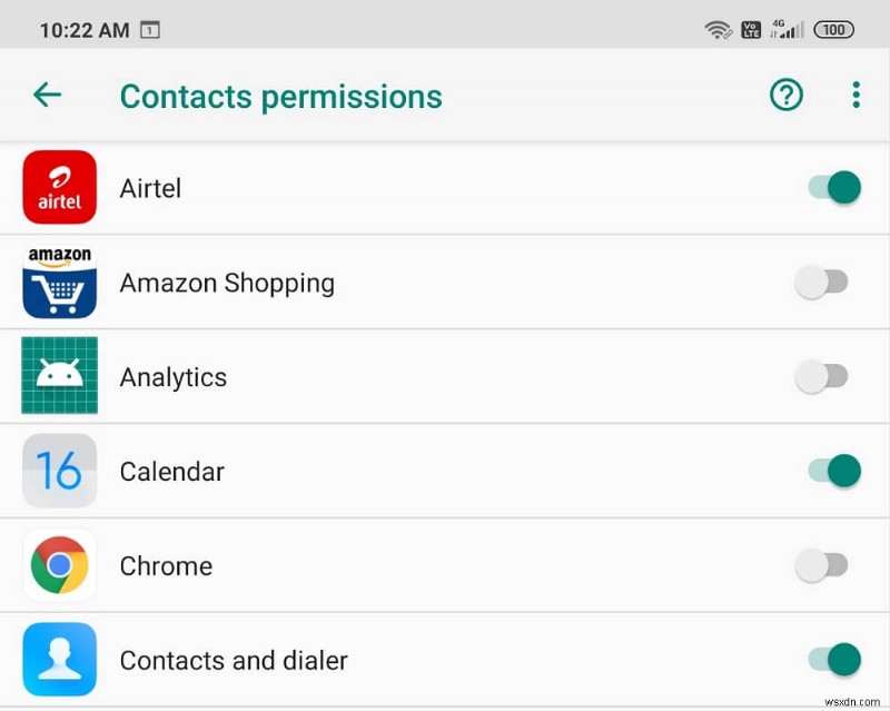 Android Phone で連絡先を開けない問題を修正