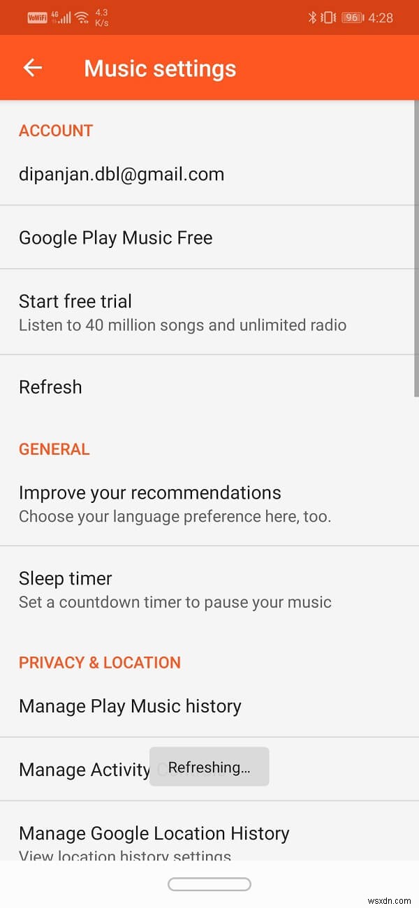 Google Play ミュージックの問題を解決する