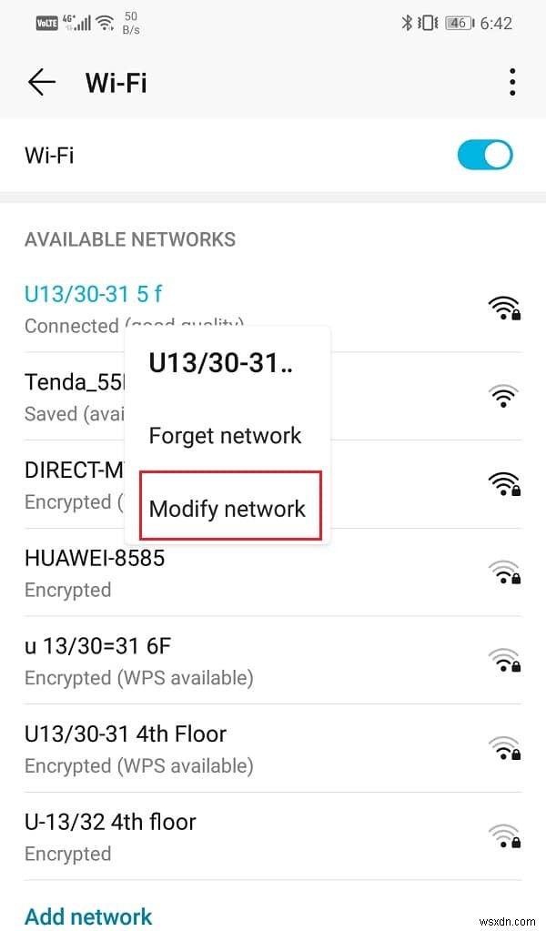 Android の WiFi 認証エラーを修正