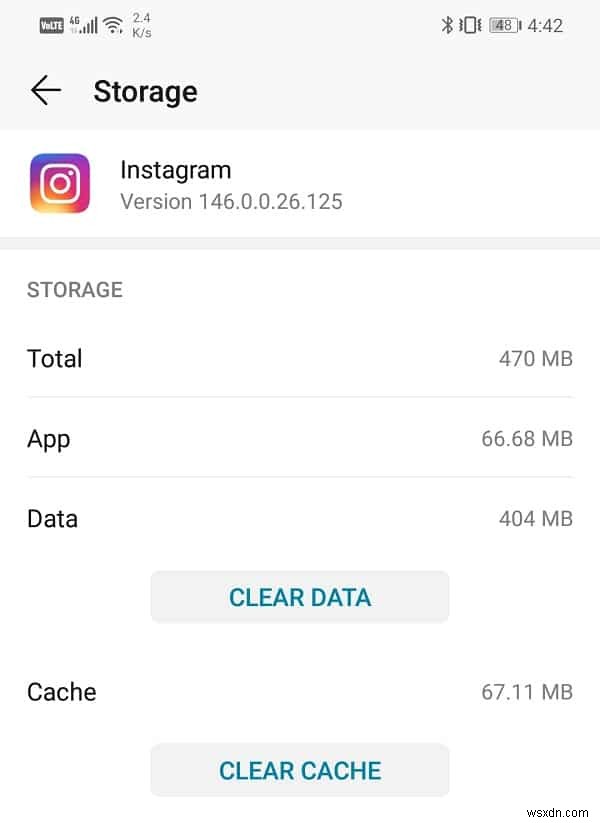 Android で Instagram がフィードを更新できなかったというエラーを修正