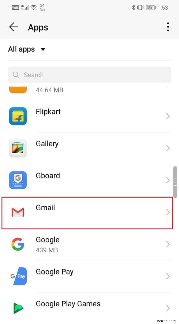 Gmail アプリが Android で同期されない問題を修正