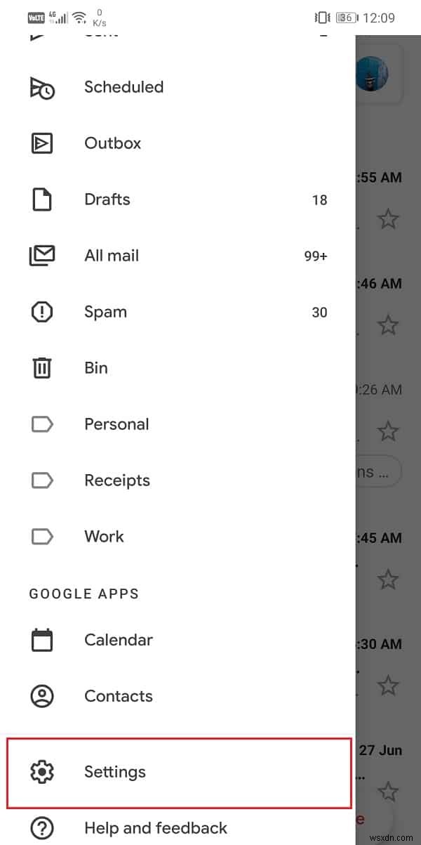 Gmail アプリが Android で同期されない問題を修正